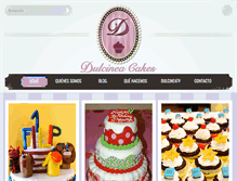 Tablet Screenshot of dulcineacakes.com